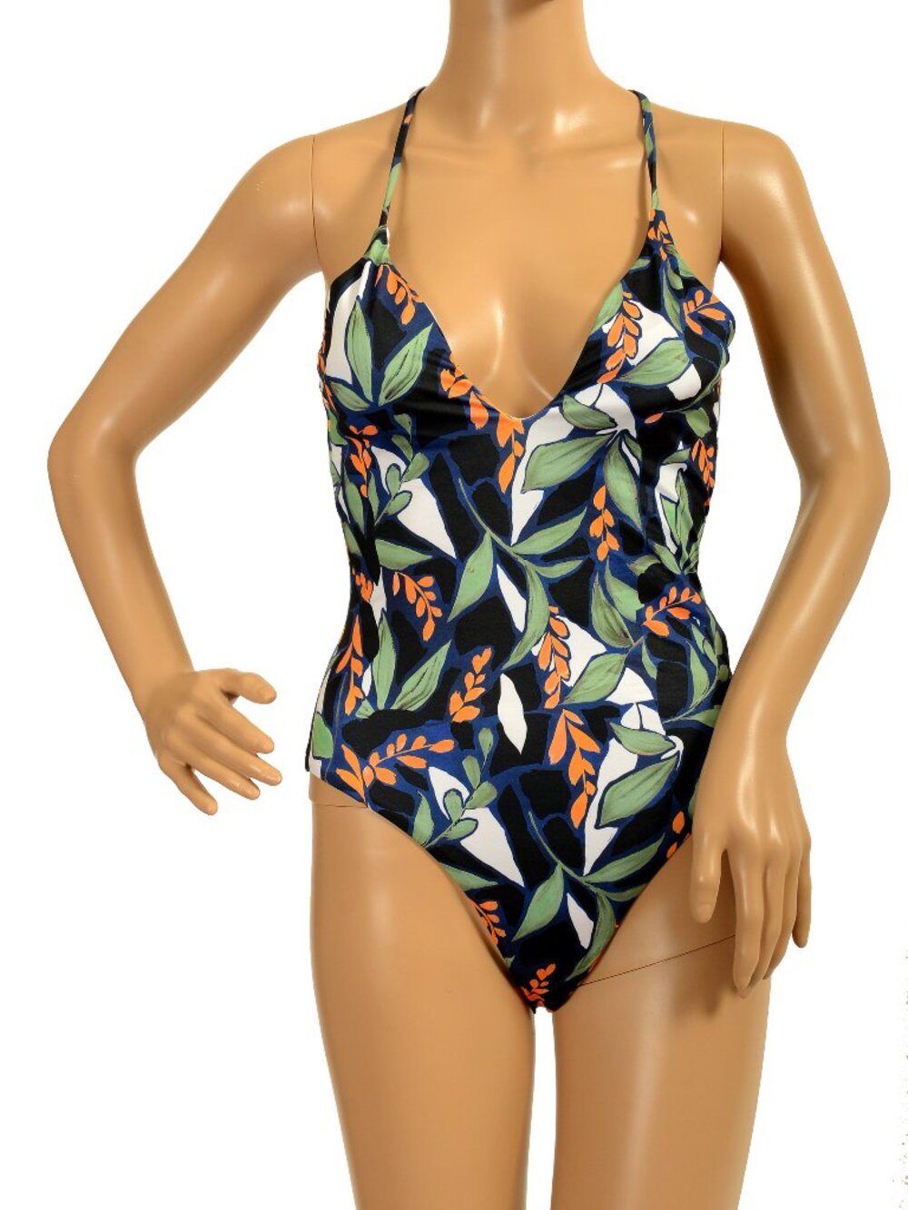 Hugo Boss Women's "BLOOMS" Multi-Color One Piece Swimsuit US XL IT 46